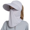 Women's Wide Brim Sun Hat with Detachable Neck Flap & Face Mask UV Protection for Fishing Hiking