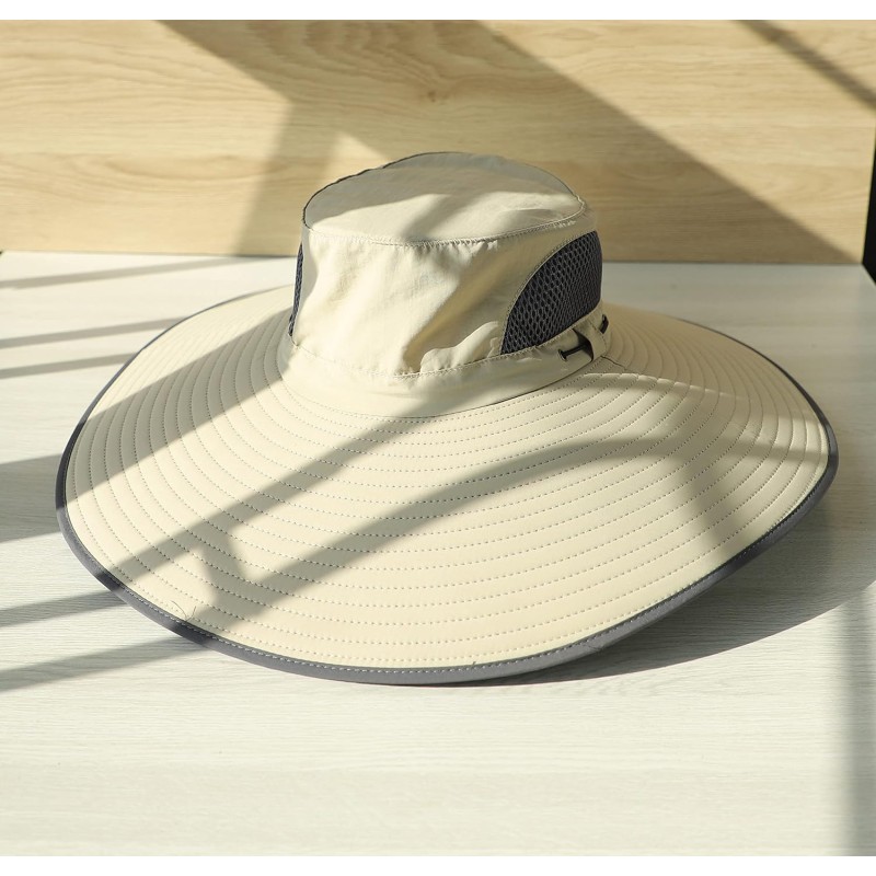 6 Inch Super Wide Brim Sun Hat – UPF 50+ Unisex Bucket Hat 6 inch super wide brim sun hat UPF 50+ unisex bucket hat for fishing hiking outdoor