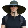 Adjustable Wide Brim Sun Hat for Men & Women – UV Protection, Breathable & Packable for Fishing, Hiking, Beach