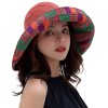 Women's Wide Brim Sun Hat – UPF 50+ UV Protection, Adjustable & Foldable for Beach, Hiking & Travel
