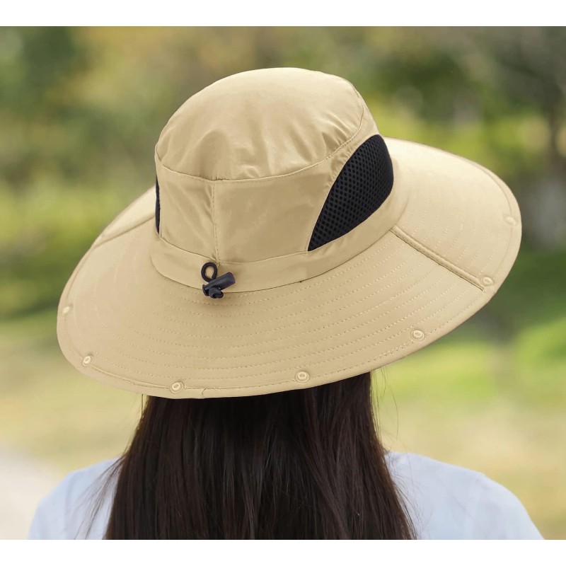 UPF 50+ sun hat with neck flap for hiking and fishing