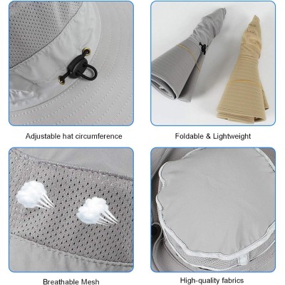 Man wearing super wide brim unisex bucket hat with UPF 50+ protection while fishing outdoors