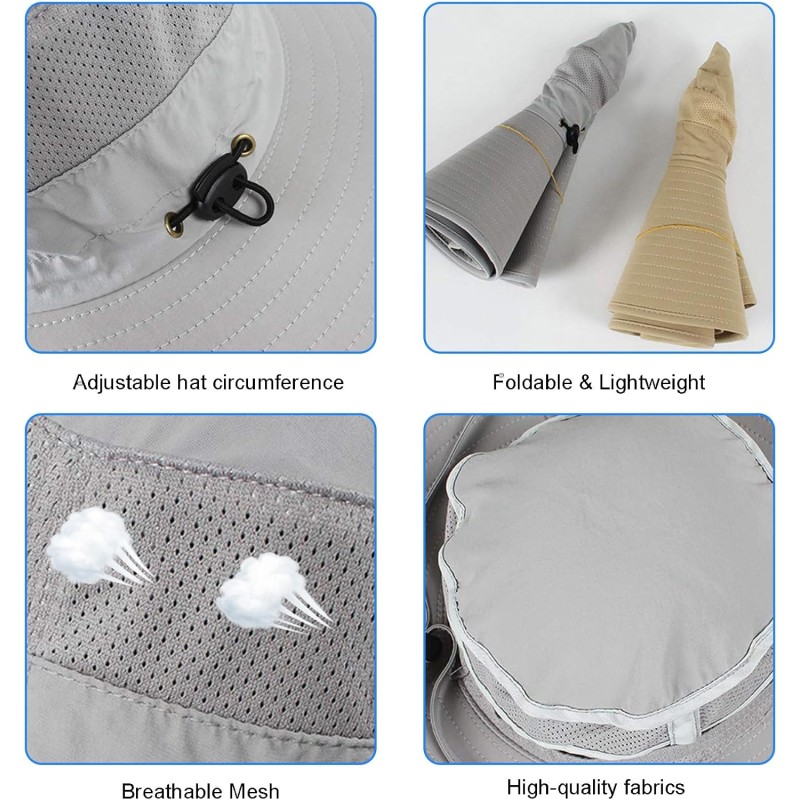 Man wearing super wide brim unisex bucket hat with UPF 50+ protection while fishing outdoors