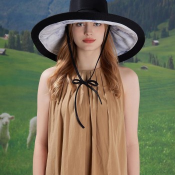 Women's Reversible Wide Brim Sun Hat: UV Protection, Packable & Adjustable