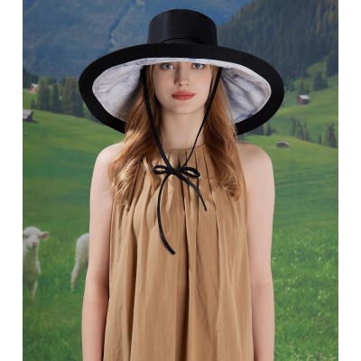 Women's Reversible Wide Brim Sun Hat with UV Protection