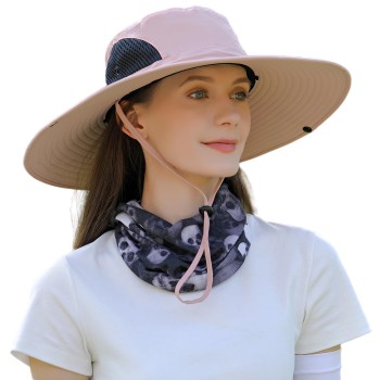 Wide Brim Sun Hat with UV Protection – Water Repellent, Ventilated & Adjustable for Outdoor Adventures