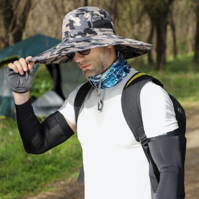 Super Wide Brim Sun Hat with UPF 50+ Protection Super wide brim sun hat UPF 50+ unisex bucket hat