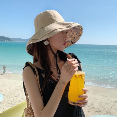 HUAMULAN Reversible Wide Brim Sun Hat with UV Protection