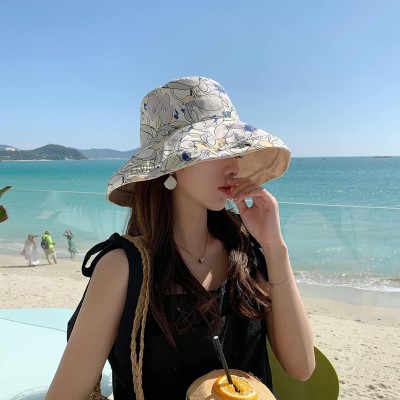 HUAMULAN Reversible Wide Brim Sun Hat with UV Protection