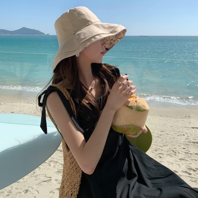 HUAMULAN Reversible Wide Brim Sun Hat with UV Protection