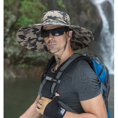HUAMULAN Super Wide Brim Sun Hat - Unisex Bucket Hat for Fishing Hiking Camping HUAMULAN 6 inch super wide brim unisex bucket sun hat for outdoor activities