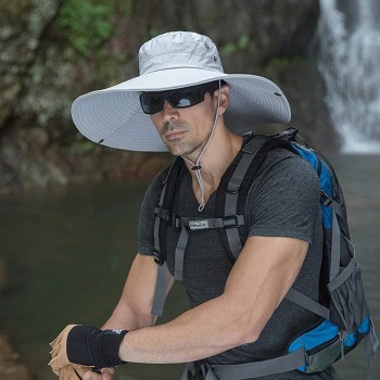 Super Wide Brim Bucket Hat for Men Women - UPF 50+ Sun Protection, Adjustable, for Fishing Hiking Super Wide Brim Bucket Hat for Men Women - UPF 50+ Sun Protection, Adjustable, for Fishing Hiking