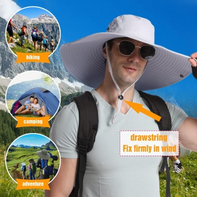 Super Wide Brim Bucket Hat UPF 50+ Sun Protection for Men and Women