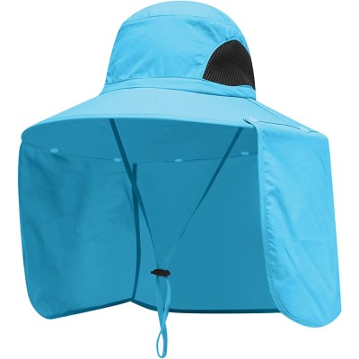 UPF 50+ Sun Hat with Neck Flap - Quick Dry, Adjustable, Unisex UPF 50+ sun hat with neck flap, quick dry, adjustable, unisex