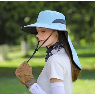HUAMULAN UPF 50+ Large Brim Sun Hat with Neck Flap - Quick Dry for Hiking Fishing HUAMULAN UPF 50+ large brim sun hat with neck flap, quick dry, ideal for hiking and fishing
