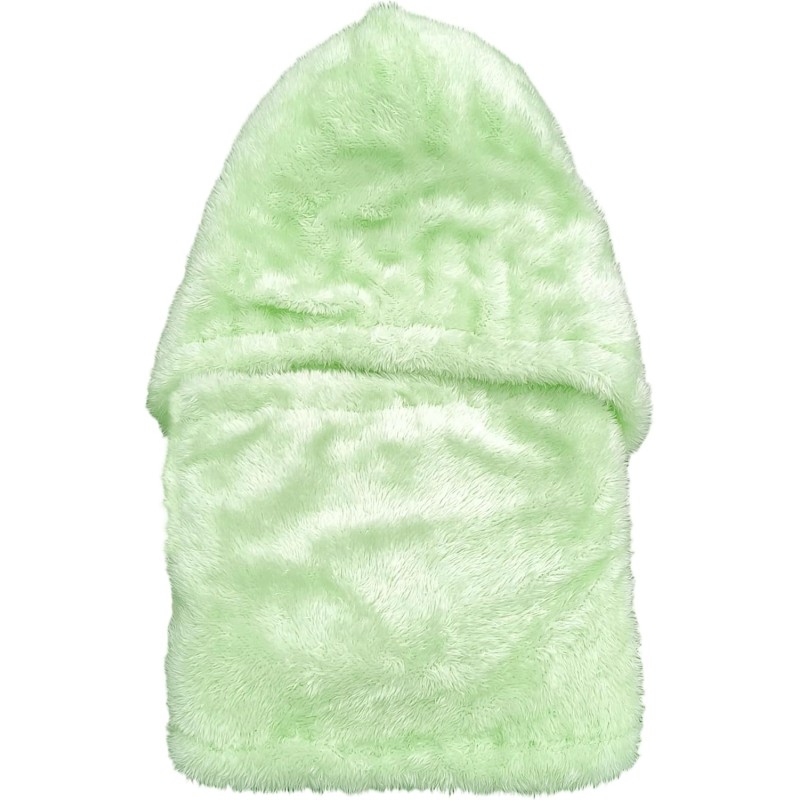 Light Green Fleece Lined Knit Balaclava Set for Women Women's fleece lined knit balaclava set in light green color