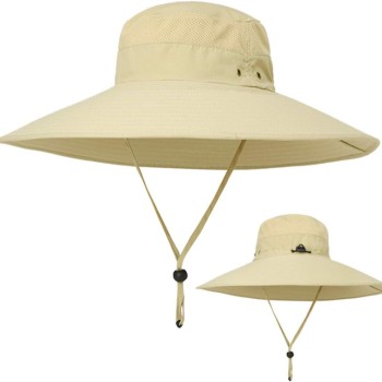 HUAMULAN 6-Inch Wide Brim Sun Hat - Unisex Outdoor Bucket Hat for Fishing, Hiking, Gardening HUAMULAN 6-Inch Wide Brim Sun Hat - Unisex Outdoor Bucket Hat for Fishing, Hiking, Gardening