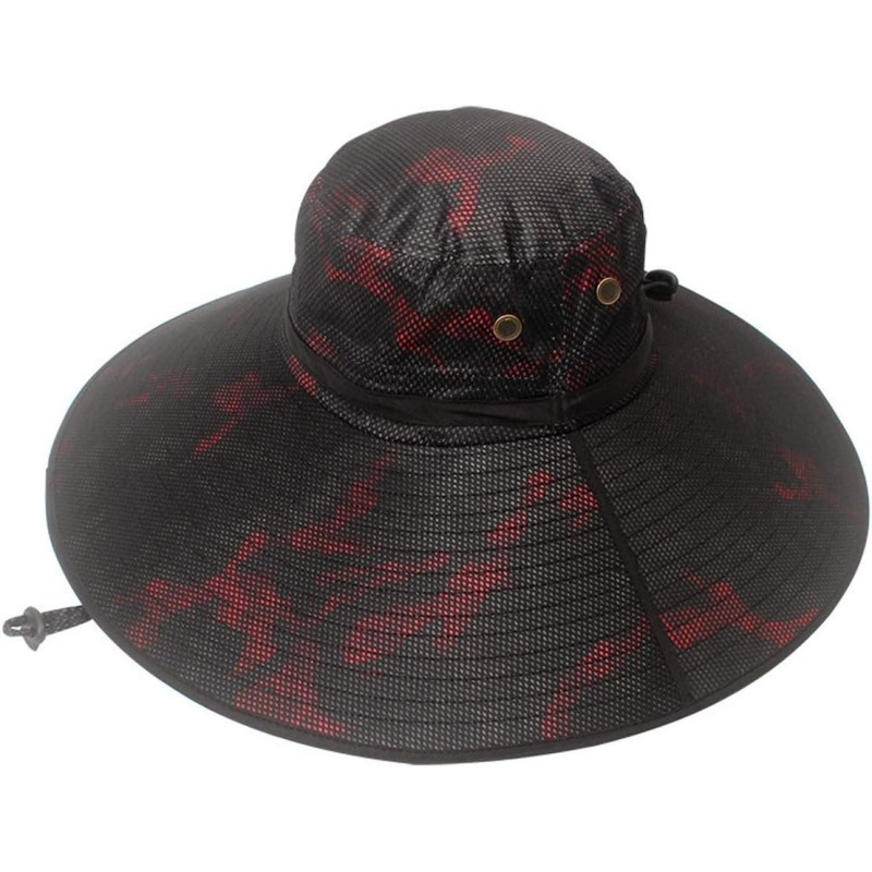 HUAMULAN 6 inch wide brim bucket hat UPF 50 water repellent