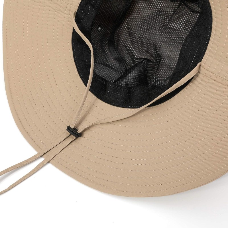 Wide Brim Sun Hat Unisex Ventilated Outdoor Water Repellent Adjustable Unisex wide brim sun hat with ventilation and water repellent fabric