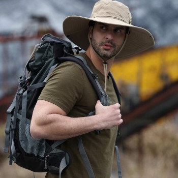 Wide Brim Sun Hat for Hiking Fishing & Travel – Unisex, Ventilated, Water Repellent, Adjustable Wide Brim Sun Hat for Hiking Fishing & Travel – Unisex, Ventilated, Water Repellent, Adjustable