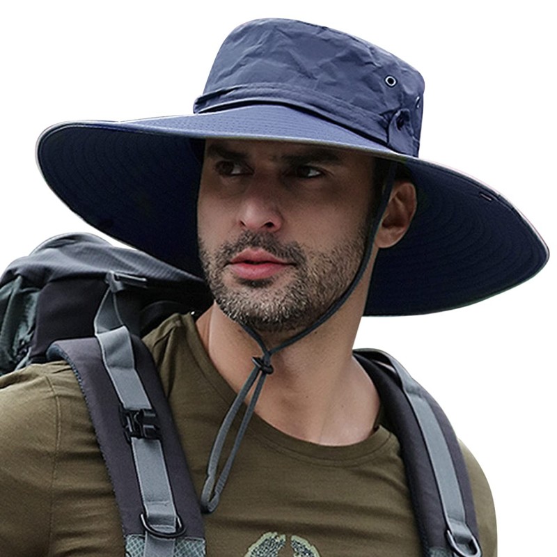 Unisex wide brim sun protection hat for hiking fishing gardening