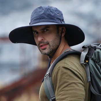 Wide Brim Sun Protection Hat - Unisex Ventilated Outdoor for Hiking Fishing Gardening One Size Wide Brim Sun Protection Hat - Unisex Ventilated Outdoor for Hiking Fishing Gardening One Size