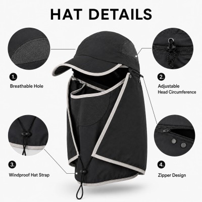 HUAMULAN Women’s Wide Brim Ponytail Sun Hat UV Protect HUAMULAN Women’s Wide Brim Ponytail Sun Hat with UV Protection