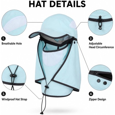 HUAMULAN Women Wide Brim Sun Hat UV Protection HUAMULAN Women's Wide Brim Sun Hat with Ponytail and Neck Flap