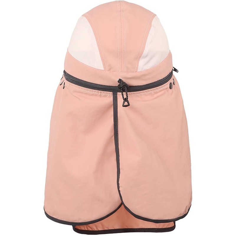 HUAMULAN Women’s Wide Brim Ponytail Sun Hat with Detachable Neck Flap for Hiking