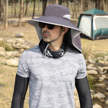 HUAMULAN UPF 50+ Sun Hat for Women Men, Quick Dry Packable Hiking Fishing Safari Hat with Neck Flap HUAMULAN UPF 50+ Sun Hat for Women Men, Quick Dry Packable Hiking Fishing Safari Hat with Neck Flap