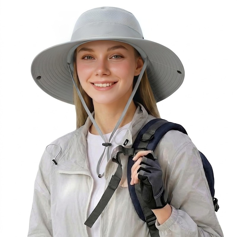 Wide Brim Adjustable Summer Sun Hat with UV Protection Wide Brim UV Protection Summer Sun Hat for Men and Women