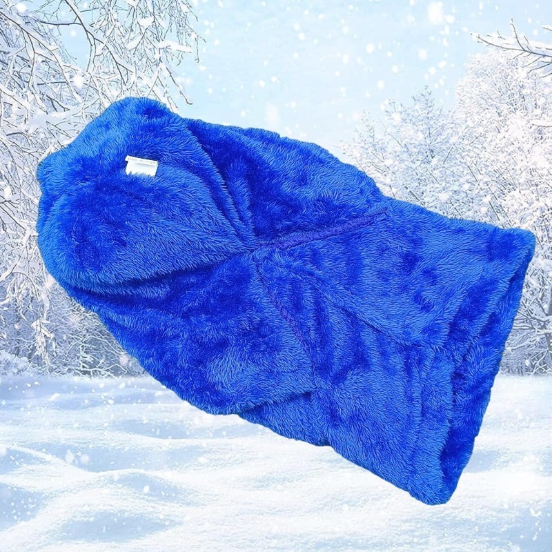 Royal Blue Fleece Lined Beanie & Scarf Set for Women Women's Royal Blue Fleece Lined Knit Beanie and Scarf Set