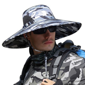HUAMULAN 6 Wide Brim Sun Hats – Men & Women Outdoor Bucket Hats for Fishing, Hiking, Garden, Safari