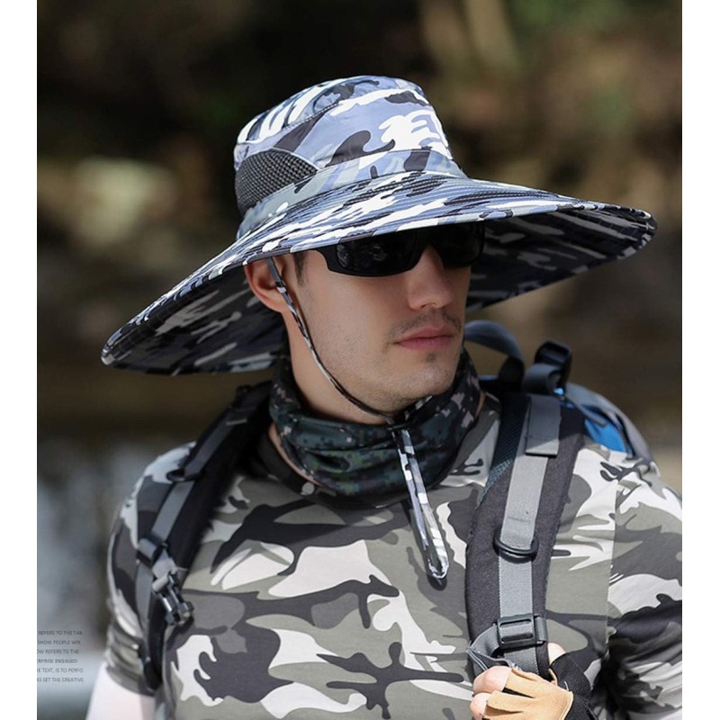 HUAMULAN 6 Wide Brim Sun Hats for Men Women Outdoor Activities