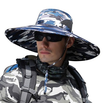 Super Wide Brim Sun Hat – UPF 50+ Water Repellent Bucket Hat for Men & Women, Outdoor Fishing, Hiking & Gardening