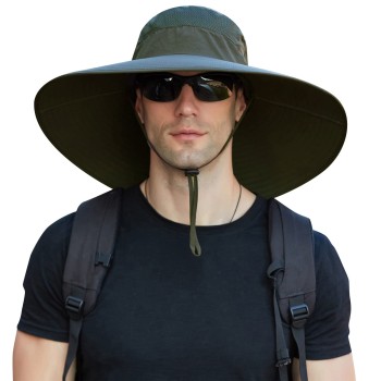 Adjustable Wide Brim Sun Hat for Men & Women – UV Protection, Breathable & Packable for Fishing, Hiking, Beach