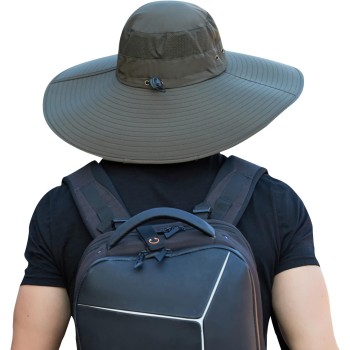 Adjustable Wide Brim Sun Hat for Men & Women – UV Protection, Breathable & Packable for Fishing, Hiking, Beach