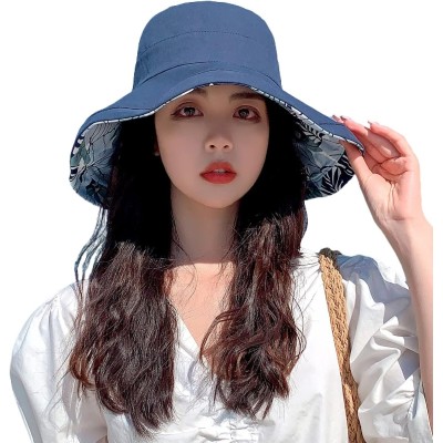 HUAMULAN Women's Reversible Wide Brim Sun Hat HUAMULAN women's reversible wide brim sun hat with UV protection
