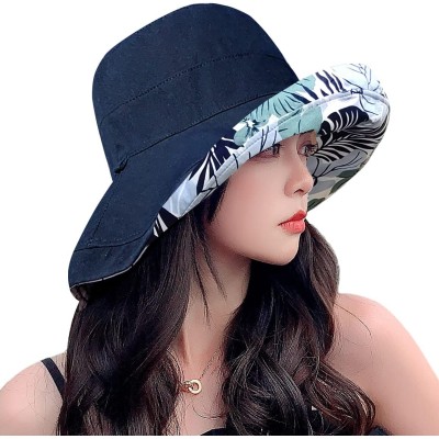 HUAMULAN Women's Reversible Wide Brim Sun Hat HUAMULAN women's reversible wide brim sun hat with UV protection