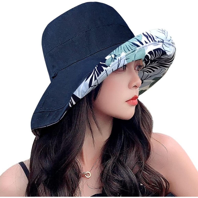 HUAMULAN Women's Reversible Wide Brim Sun Hat HUAMULAN women's reversible wide brim sun hat with UV protection