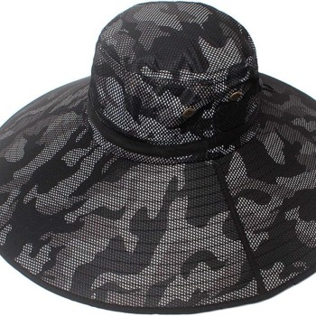 6 inch Wide Brim Sun Hat UPF 50+ Water Repellent Bucket Hat for Men Women Fishing Hiking