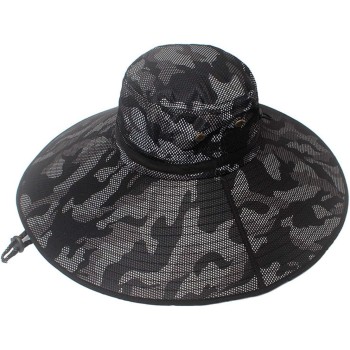 6 inch Wide Brim Sun Hat UPF 50+ Water Repellent Bucket Hat for Men Women Fishing Hiking