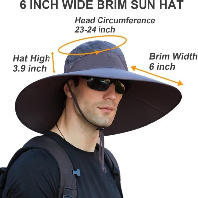 Wide Brim Sun Hat UV Protection Summer Hat Wide Brim Sun Hat with UV Protection for Men Women