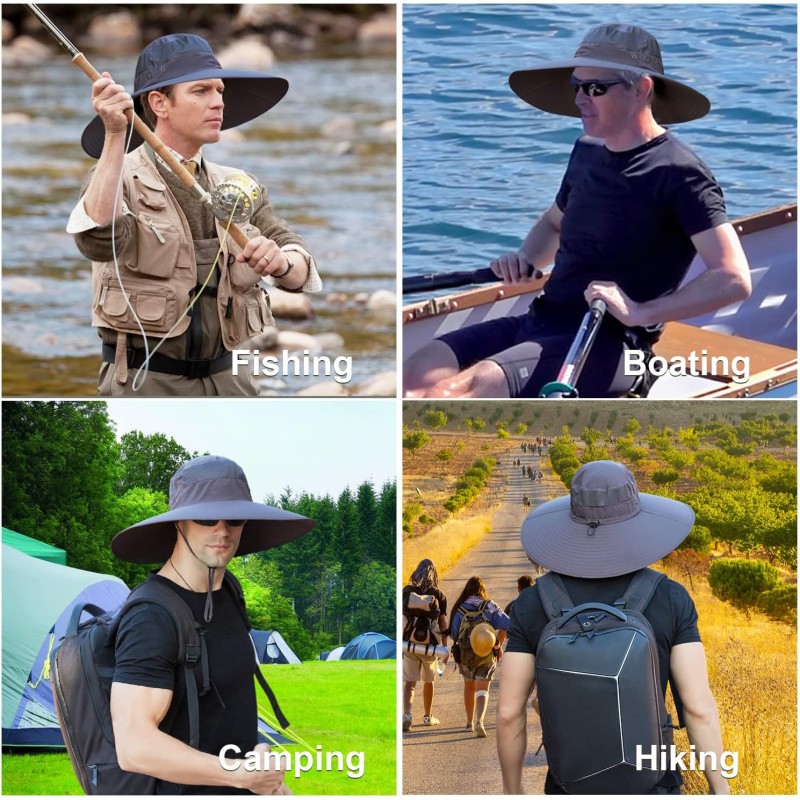 Wide Brim Sun Hat UV Protection Summer Hat Wide Brim Sun Hat with UV Protection for Men Women