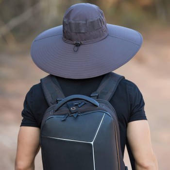 Wide Brim Sun Hat for Men Women UV Protection Adjustable Summer Hat for Fishing Hiking Beach Garden