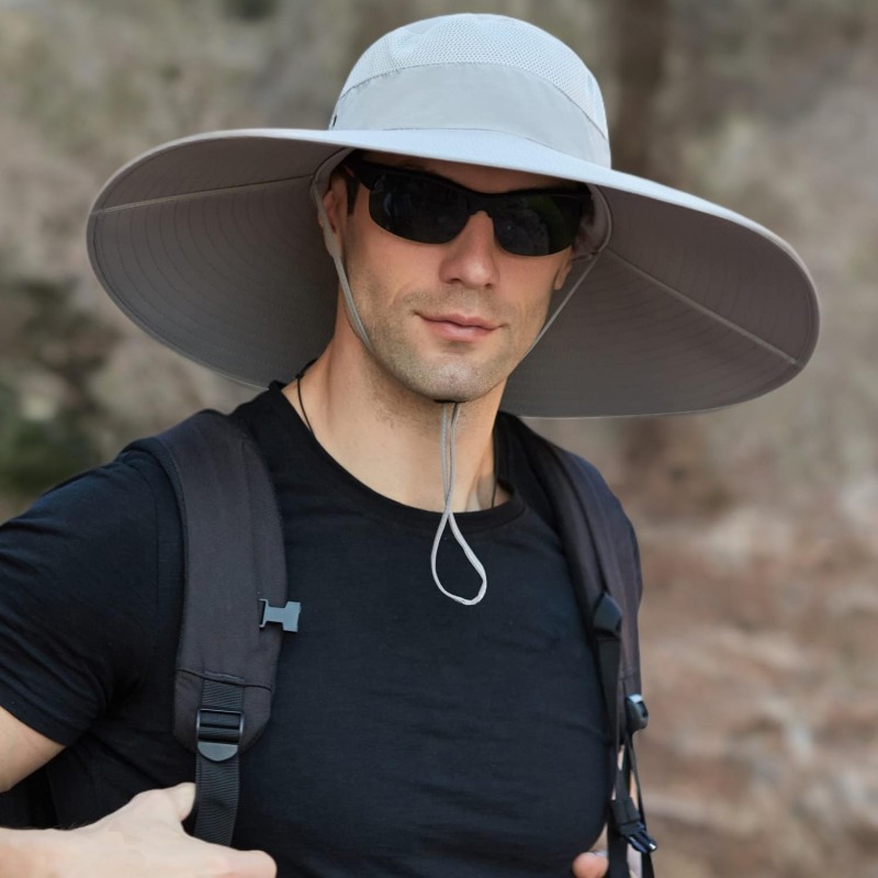 Wide Brim Sun Hat UV Protection Summer Hat Wide brim sun hat with UV protection for men and women