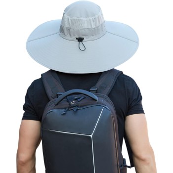 Wide Brim Sun Hat: Men Women UV Protection Adjustable Summer Hat for Fishing Hiking Beach Garden