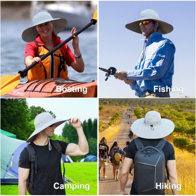 Wide Brim Sun Hat UV Protection Summer Hat Wide brim sun hat with UV protection for men and women