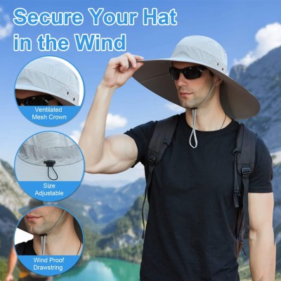 Wide Brim Sun Hat UV Protection Summer Hat Wide brim sun hat with UV protection for men and women
