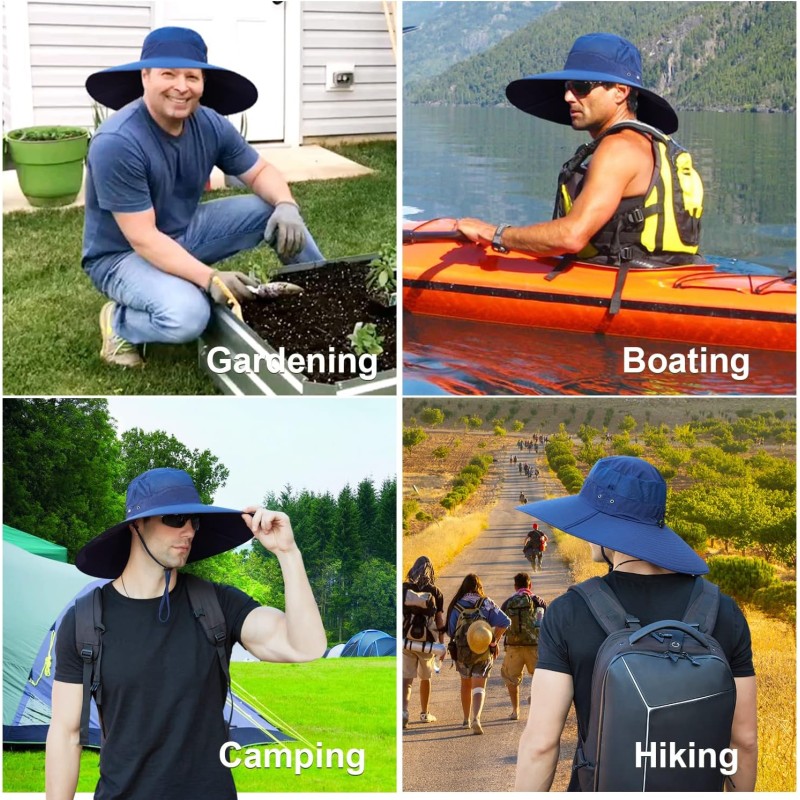 Wide Brim Sun Hat for Men Women UV Protection Summer Hat Wide Brim Sun Hat for Men Women UV Protection Summer Outdoor Hat